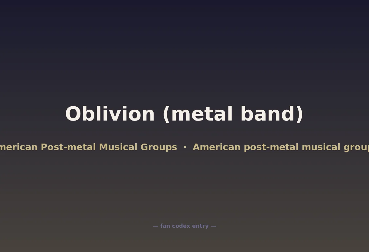 Oblivion (metal band)